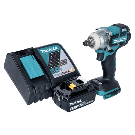 Makita DTW 285 RT1 Akku Schlagschrauber 18 V 280 Nm 1/2" Brushless + 1x Akku 5,0 Ah + Ladegerät