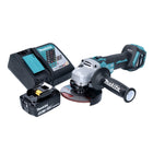 Makita DGA 513 RM1 akumulatorowa szlifierka kątowa 18 V 125 mm bezszczotkowa + 1x akumulator 4,0 Ah + ładowarka