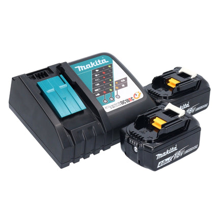 Makita DGA 513 RM Meuleuse d'angle sans fil 18 V 125 mm Brushless + 2x batterie 4,0 Ah + chargeur