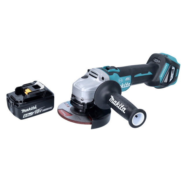 Makita DGA 513 G1 Meuleuse d'angle sans fil 18 V 125 mm Brushless + 1x batterie 6,0 Ah - sans chargeur
