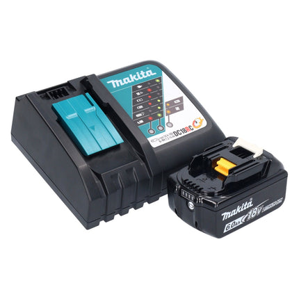 Makita DGA 513 RG1 Meuleuse d'angle sans fil 18 V 125 mm Brushless + 1x batterie 6,0 Ah + chargeur