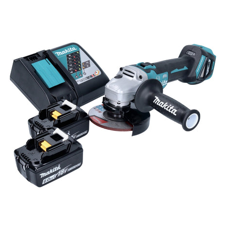 Makita DGA513RG Meuleuse d’angle sans fil 125mm Brushless 18V + 2x Batteries 6,0Ah + Chargeur