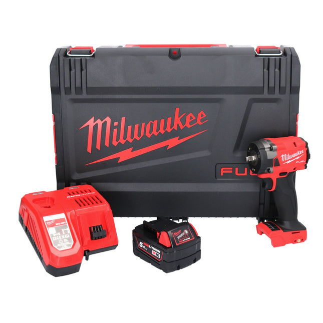 Milwaukee M18 FIW2F38-501X Clé à choc sans fil 18 V 339 Nm 3/8 " Brushless + 1x batterie 5,0 Ah + chargeur + HD Box