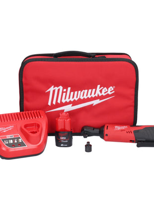 Milwaukee M12 IR-201B grzechotka akumulatorowa 12 V 47 Nm 3/8" + 1x akumulator 2,0 Ah + ładowarka + torba ( 4933448110 )