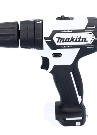 Taladro percutor inalámbrico Makita HP 333 DSAW 12 V 30 Nm blanco + 1x batería 2,0 Ah + cargador + funda + maletín