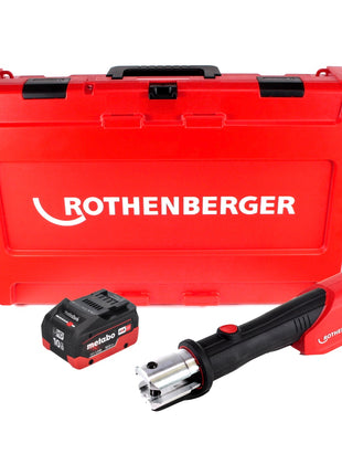 Rothenberger ROMAX 4000 Sertisseuse sur batterie 18 V électrohydraulique + 1x batterie 10,0 Ah CAS + coffret - sans chargeur