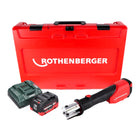 Máquina prensadora de batería Rothenberger ROMAX 4000 18 V electrohidráulica + 1x batería 10,0 Ah CAS + cargador + maletín