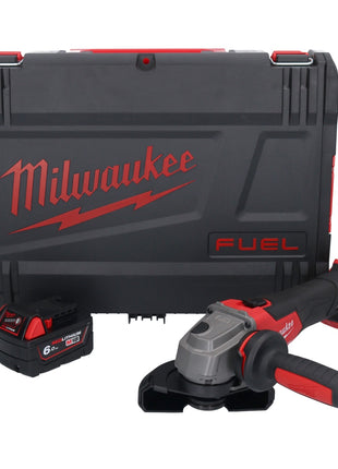 Meuleuse d'angle sur batterie Milwaukee M18 FSAG125X-601X 18 V 125 mm sans balais + 1x batterie 6,0 Ah + boîtier HD - sans chargeur