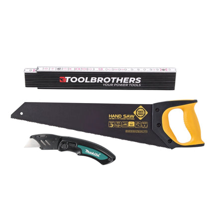 Starter Set pour bricoleur : Queue de renard - Marteau de serrurier - Marteau - Couteau pliant - Mètre pliant (14 pcs.)- Set de tournevis (8 pcs.) + Coffret