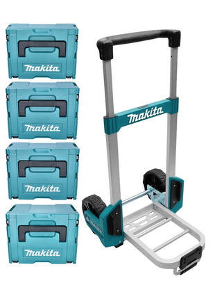 Makita Trolley Transportwagen für Makpac Systemkoffer + 1x Makpac 2 + 2x Makpac 3 + 1x Makpac 4 - Toolbrothers