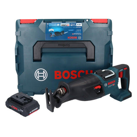 Scie sabre sur batterie Bosch GSA 18V-28 18 V BITURBO brushless + 1x batterie ProCORE 4,0 Ah + L-Boxx - sans chargeur