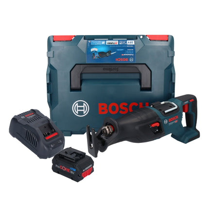 Bosch GSA 18V-28 Scie sabre sans fil 18 V BITURBO Brushless + 1x batterie ProCORE 8,0 Ah + chargeur + L-Boxx