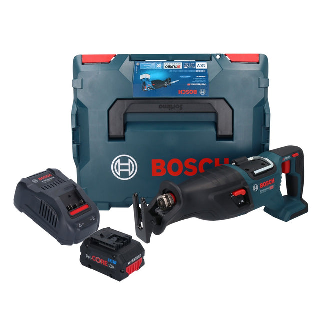 Bosch GSA 18V-28 Scie sabre sans fil 18 V BITURBO Brushless + 1x batterie ProCORE 8,0 Ah + chargeur + L-Boxx