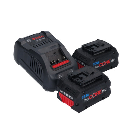 Bosch GKS 18V-57-2 Professional Scie circulaire sans fil 18 V 165 mm brushless + 2x Batteries ProCORE 8,0 Ah + Chargeur + L-Boxx