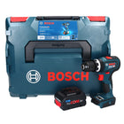 Bosch GSB 18V-90 C Perceuse-visseuse à percussion sans fil Professional 18 V 64 Nm Brushless + 1x Batterie ProCORE 8,0 Ah + Coffret L-Boxx - sans chargeur