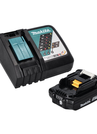 Makita DMR 115 RA1B radio de chantier à batterie 12 V - 18 V Bluetooth DAB+ IP65 noir + 1x batterie 2,0 Ah + chargeur