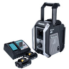 Makita DMR 115 RAB Radio de chantier à batterie 12 V - 18 V Bluetooth DAB+ IP65 noir + 2x batteries 2,0 Ah + chargeur