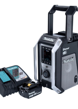 Makita DMR 115 RF1B Akku Baustellenradio 12 V - 18 V Bluetooth DAB+ IP65 Schwarz + 1x Akku 3,0 Ah + Ladegerät - Toolbrothers