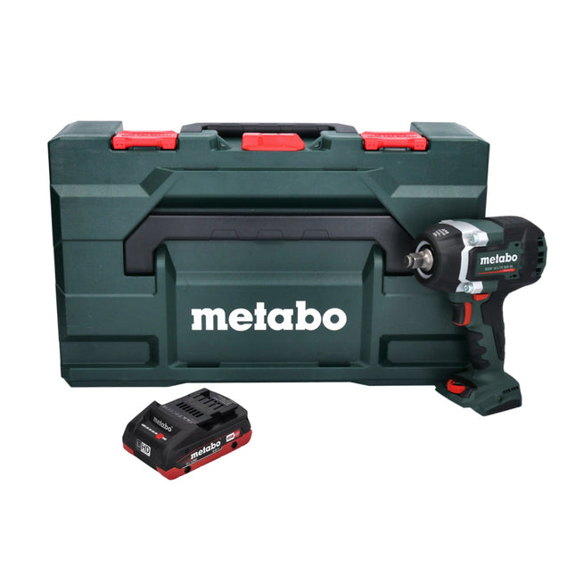 Metabo SSW 18 LTX 800 BL Visseuse à choc sans fil 18 V 800 Nm 1/2" Brushless + 1x batterie 4,0 Ah + metaBOX - sans chargeur