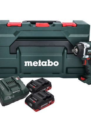 Metabo SSW 18 LTX 800 BL Atornillador de impacto a batería 18 V 800 Nm 1/2" sin escobillas + 2x batería 4,0 Ah + cargador + metaBOX