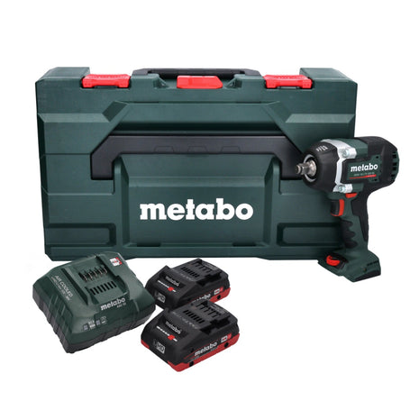 Metabo SSW 18 LTX 800 BL Atornillador de impacto a batería 18 V 800 Nm 1/2" sin escobillas + 2x batería 4,0 Ah + cargador + metaBOX