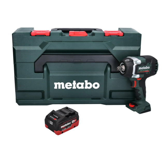 Metabo SSW 18 LTX 800 BL Visseuse à choc sans fil 18 V 800 Nm 1/2" Brushless + 1x batterie 8,0 Ah + metaBOX - sans chargeur