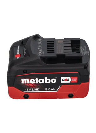 Metabo SSW 18 LTX 800 BL Atornillador de impacto a batería 18 V 800 Nm 1/2" sin escobillas + 1x batería 8,0 Ah + metaBOX - sin cargador