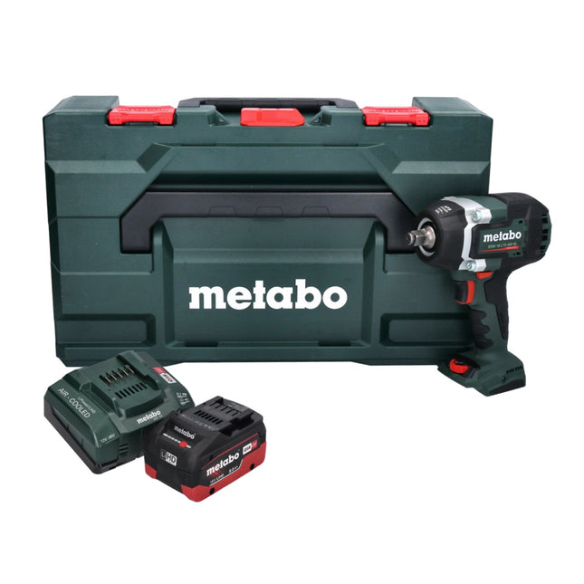 Metabo SSW 18 LTX 800 BL Visseuse à choc sans fil 18 V 800 Nm 1/2" Brushless + 1x batterie 8,0 Ah + chargeur + metaBOX