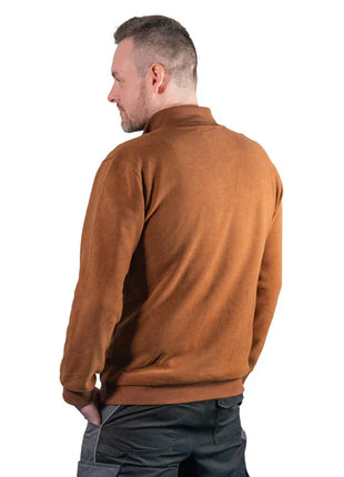 Toolbrothers Quarter-Zip Sweatshirt Casual Fit - AUTUMN COLLECTION Kolor Teak Brown Rozmiar S