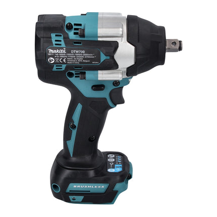 Makita DTW 700 ZJ Clé à choc sans fil 18 V 700 Nm 1/2'' XPT Brushless + Makpac - sans batterie, sans chargeur