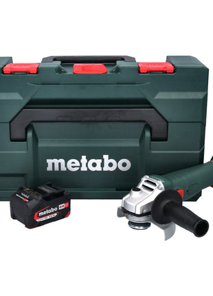 Metabo W 18 L 9-125 Quick Akku Winkelschleifer 18 V 125 mm + 1x Akku 4,0 Ah + metaBOX - ohne Ladegerät