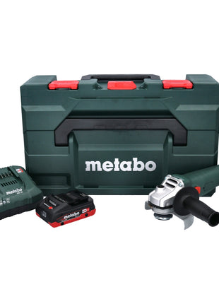 Metabo W 18 L 9-125 Quick Meuleuse d'angle sans fil 18 V 125 mm + 1x batterie 4,0 Ah + chargeur + metaBOX