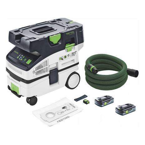 Festool CTLC MINI I-Basic Akku Absaugmobil 36 V ( 2x 18 V ) Staubkl. L + 2x Akku 4,0 Ah - ohne Ladegerät - Toolbrothers