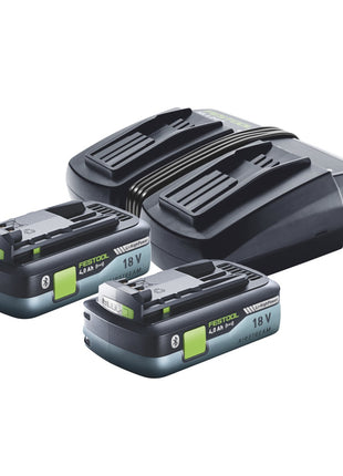 Festool Energie Set TCL 6 DUO Doppel Schnellladegerät 10,8 V - 18 V ( 577017 ) + 2x BP 18 Li 4,0Ah HPC-ASI Akkupack HighPower ( 2x 205034 ) - Toolbrothers