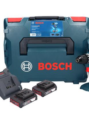 Bosch GSR 18V-45 Perceuse-visseuse sans fil 18 V 45 Nm (06019K3203) brushless + 2x Batteries 2,0 Ah + Chargeur + Coffret L-Boxx