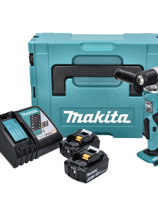 Makita DDA 351 RFJ Akku Winkelbohrmaschine 18 V 13,5 Nm + 2x Akku 3,0 Ah + Ladegerät + Makpac - Toolbrothers