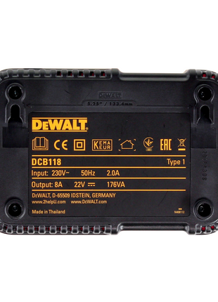 Set básico DeWalt DCB 118 X1 FlexVolt 54 V / 18 V + 1x batería DCB 547 9,0 Ah