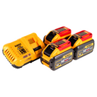 Set básico DeWalt DCB 118 X3 FlexVolt 54 V / 18 V + 3 baterías DCB 547 de 9,0 Ah