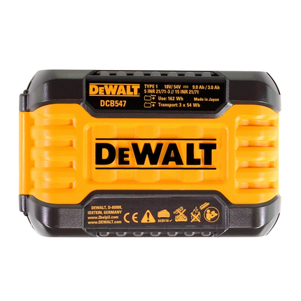DeWalt DCB 118 X3 FlexVolt 54 V / 18 V Set de démarrage + 3x DCB 547 Batterie 9,0 Ah