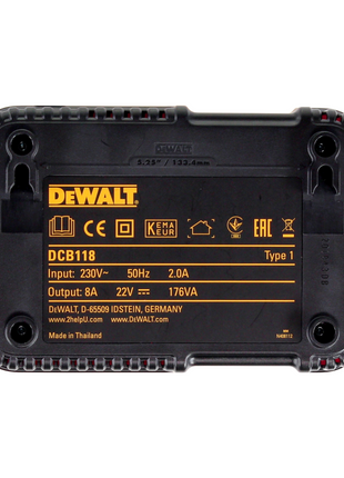 Set básico DeWalt DCB 118 X3 FlexVolt 54 V / 18 V + 3 baterías DCB 547 de 9,0 Ah