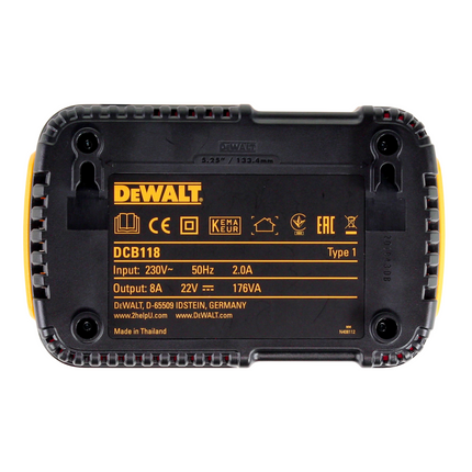 DeWalt DCB 118 X3 FlexVolt 54 V / 18 V Set de démarrage + 3x DCB 547 Batterie 9,0 Ah