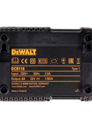 DeWalt DCB118T3XR FLEXVOLT Chargeur + 3x DCB546 Batteries 6,0 Ah