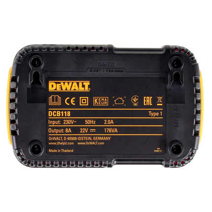DeWalt DCB118T3XR FLEXVOLT Chargeur + 3x DCB546 Batteries 6,0 Ah