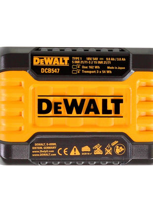 DeWalt DCB 118 X2 FlexVolt 54 V / 18 V Set de démarrage + 2x DCB 547 Batterie 9,0 Ah