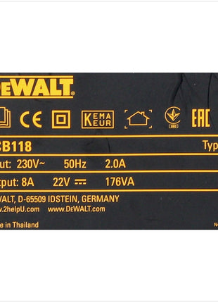 Szybka ładowarka akumulatorów DeWalt DCB 118 XR FlexVolt 54 V / 18 V