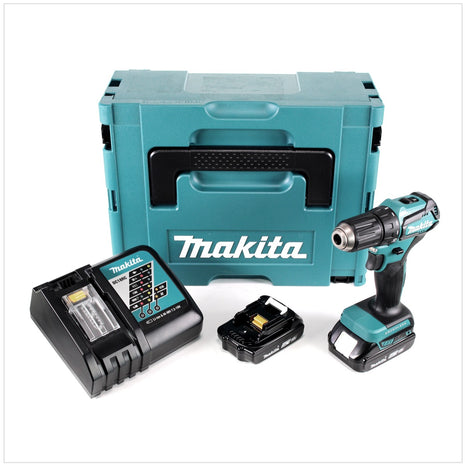 Makita DDF 483 RAJ Akku Bohrschrauber 18 V 40 Nm Brushless + 2x Akku 2,0 Ah + Ladegerät + Makpac