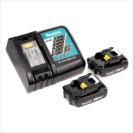 Makita DDF 483 RAJ perceuse/visseuse sans fil 18 V 40 Nm sans balais + 2x batterie 2,0 Ah + chargeur + Makpac