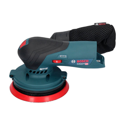 Bosch GEX 12V-125 Professional Ponceuse excentrique sans fil 125 mm 12V Brushless + 50x EXPERT C470 Papiers abrasifs K 120 + Coffret L-Boxx - sans batterie, sans chargeur