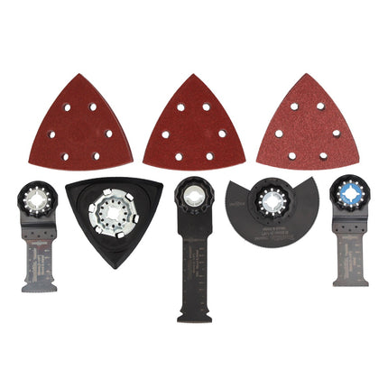 Makita DTM 52 ZJX4 Outil multifonctions sans fil 18 V Starlock Max Brushless + 35 pces accessoires + Makpac - sans batterie, sans chargeur