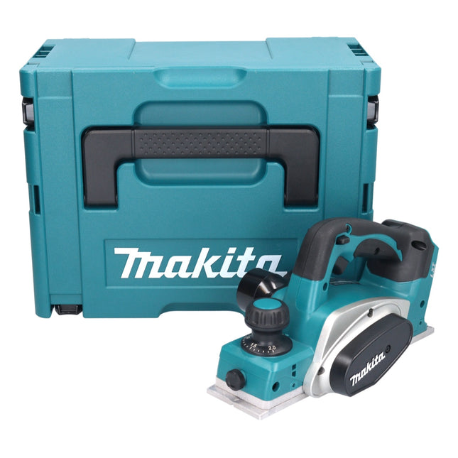 Makita DKP 180 ZJ Rabot sans fil 18 V 82 mm + Makpac - sans batterie, sans chargeur